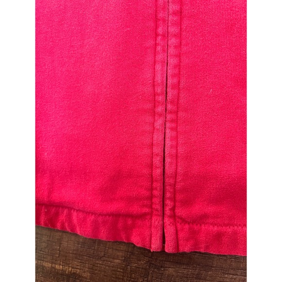 Eileen Fisher Red Cotton Full Zip Jacket Women's Small athletica preppy - Picture 3 of 5
